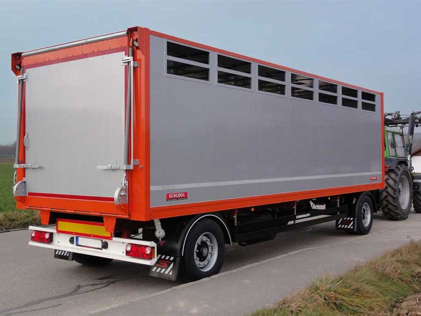 Lkw-Anhänger für den Tiertransport