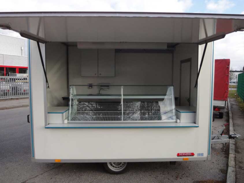 Verkaufsanhänger von Schlögl Fahrzeugbau z.B. als Imbisswagen oder Foodtruck Verkaufsanhänger von Schlögl Fahrzeugbau z.B. als Imbisswagen oder Foodtruck