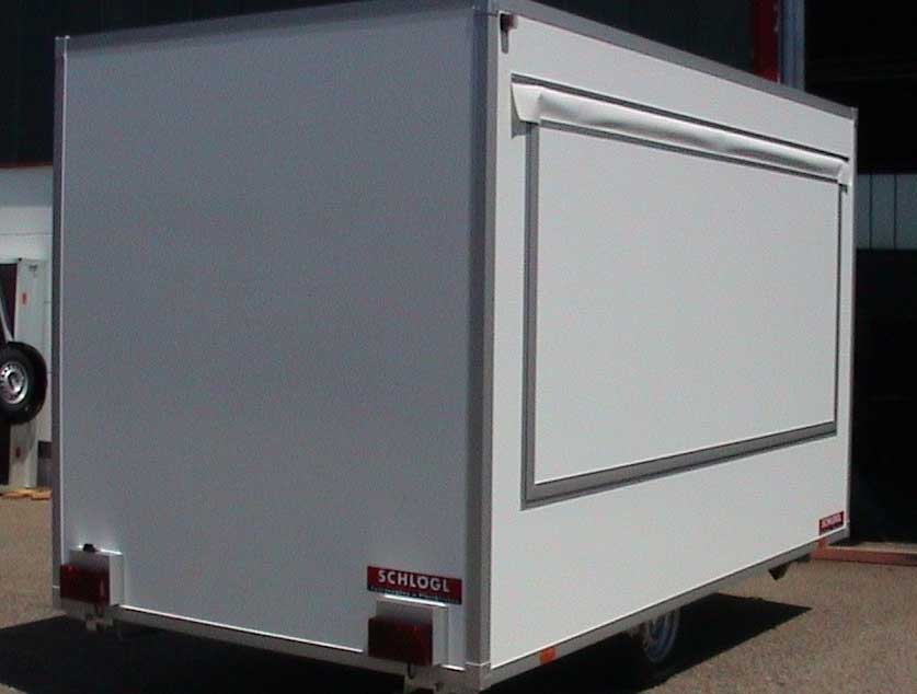 Verkaufsanhänger von Schlögl Fahrzeugbau z.B. als Imbisswagen oder Foodtruck Verkaufsanhänger von Schlögl Fahrzeugbau z.B. als Imbisswagen oder Foodtruck