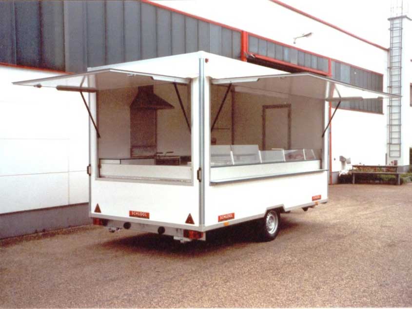 Verkaufsanhaenger Imbisswagen Foodtruck mit Klappen Verkaufsanhaenger Imbisswagen Foodtruck mit Klappen